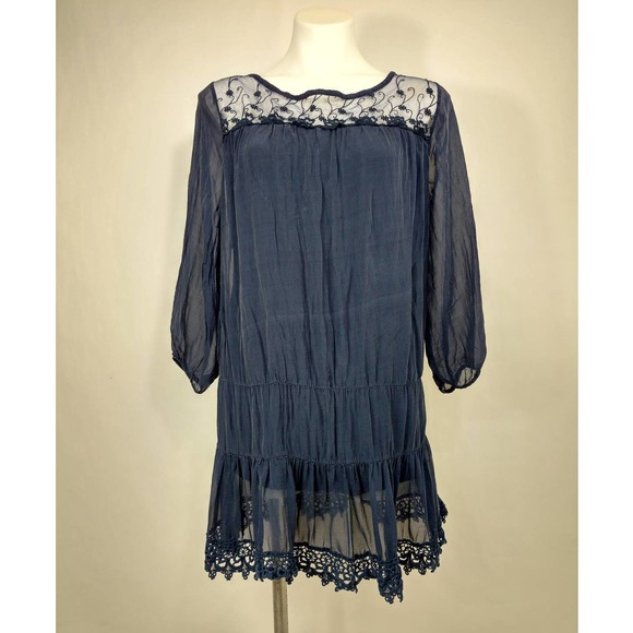 Prontomoda Guisy silk and lace tunic - Picture 1 of 8